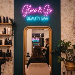Personalized Salon Neon Sign for Wall Decor Custom LED Light for Beauty Salon
