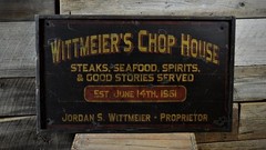 Custom Distressed Chop House Proprietor Sign -Rustic Hand Made Wooden