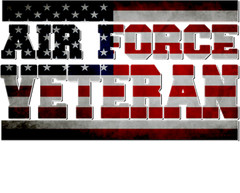 AIR FORCE VETERAN Sublimation Print Ready to Press, Heat Transfer PICK YOUR SIZE