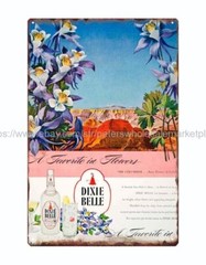 1946 Ad homedecors Bell Distilled Gin Pine Cone Winter Snow Alcohol Beverage tin