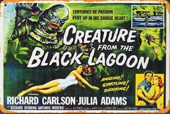 Creature from the Black Lagoon Sci-fi/Horror Classic movie poster Tin Metal Sign