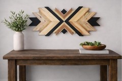 Reclaimed Geometric Arrow Wall Art Design | Pallet Wood
