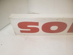 18″ metal sold sign slip on double sided real estate realtor red letters