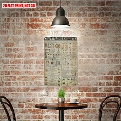Vintage Homesteading Knowledge Poster Metal Tin Signs Rustic Kitchen Wall Decor