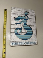 Driftwood Mermaid Wall Art Wood Decor