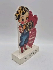 Hobby Lobby Valentine’s Day Wood Shelf Decor Vintage Look We Just Click 6.5″