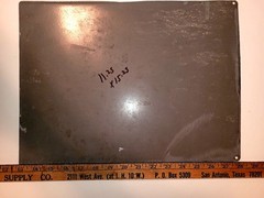 Standard Stanolube All Weather Motor Oil Handmade Scrap Metal Art Sign 11.25×15