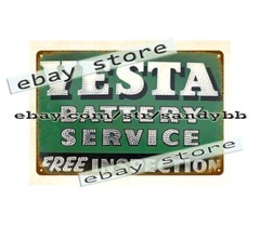 VESTA BATTERY SERVICE metal tin sign nostalgic garage shop metal art