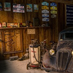Man Cave Sign My Garage My Rules Metal Wall Art for Garage, Shop or Room Decor