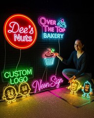 Custom Logo Neon Sign Personalized Business Salon, Office, Storefront Wall Decor