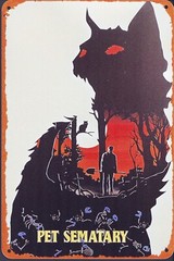 Pet Sematary Art Horror Movie Tin Metal Sign