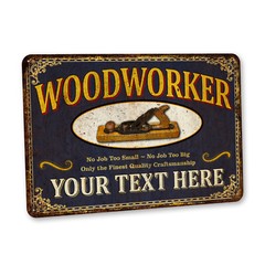 Personalized Woodwork Sign Garage Decor Workshop Woodshop Man Cave 108122002091