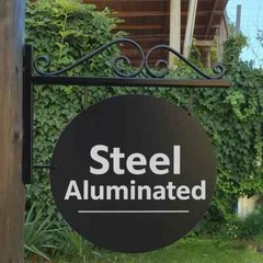 Custom Business Logo Round Blade Sign | Double-Sided Outdoor Storefront Sign