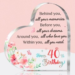 40th Birthday Gifts for Women, 40 Birthday Gift for Her Women Friends Wife, H…