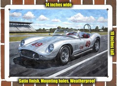 Metal Sign – 1958 Devin SS Race Car Watercolor – 14×10