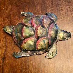 OCEAN SEA TURTLE WALL ART METAL PLAQUE NAUTICAL TROPICAL BEACH SEA SHORE