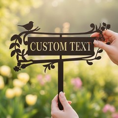 Gardener name Sign, Custom Garden Sign with stake, Gift for gardener woman