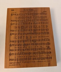 Carved Cherry Wood 588 “In the Garden” Wall Plaque w/ Metal Hanger Genesis 3:8