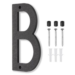 10 Inch House Number, House Address Numbers Sign Large Floating, Black, B