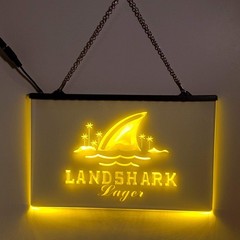 Landshark Lager LED Sign Beach Bar Man Cave Wall Decor