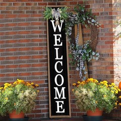 Outdoor Welcome Sign 45″ Tall 9″ Wide 1″ Thick – Rustic Home Decoration
