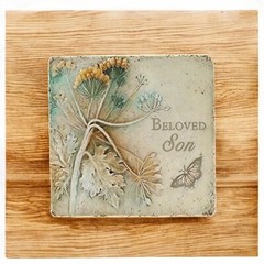 In Memory Of Beloved Son Plaque 9.5″ x 9.5″ | Memorial Stone