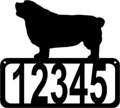 Clumber Spaniel Dog House Address Sign – Made in USA