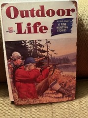 Love This “Outdoor Life” Vintage Metal Tin 8”x12”