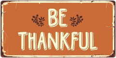 825HS Be Thankful 5″x10″ Aluminum Hanging Novelty Sign