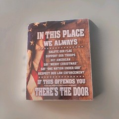 In This Place We Always… 12.5″x16″ Tin Metal Sign-Made In USA-Garage Mancave
