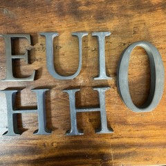 Restoration Hardware Metal Letter Lot – E H H I O U – Preowned