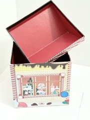 Gingerbread Bakery Decorated Christmas Gift Box