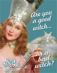 New The Wizard of Oz Good or Bad Witch Decorative Metal Tin Sign Made in the USA