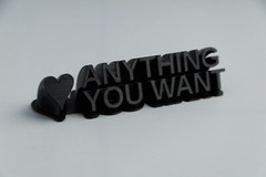 3D Printed – Custom Name Plate – Any 2 or 3 Line Saying You Want – We Make It!
