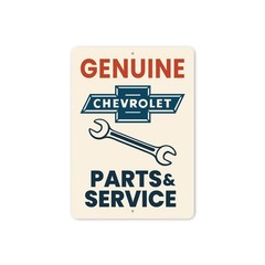 Genuine Parts And Service Wrench Sign