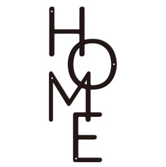 1pc Unique Home Metal Sign Wall Decoration Bedroom Living Room Porch Black