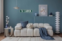 Rustic Metal Tin Sign Ta Cabron 4×16 in Vintage Wall Art for Home Bar Cafe & …