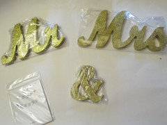 Mr And Mrs Signs Wedding Table Decorations Wooden Freestanding Letters For Photo