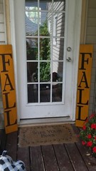 Rustic Halloween Wood Porch Sign Spooky Large Primitive Distressed Spider Web
