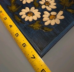 Friends Are Flowers In The Garden of Life 1970s Wood Wall Plaque Mid-Century MCM