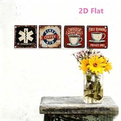 Vintage Coffee First Aid EMT Medical Metal Sign Rustic Coffee Bar Wall Decor