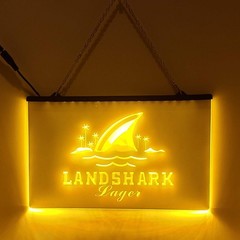 Landshark Lager LED Sign Beach Bar Man Cave Wall Decor