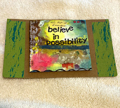 Kelly Rae Roberts “Believe in Possibility” Wood Rectangle Magnetic Plaque
