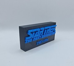 1980’s TV Show Star Trek TNG The Next Generation Sign Desktop Shelf Art