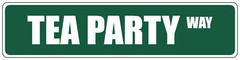 Green Aluminum Weatherproof Road Street Signs Tea Party Home Decor Wall