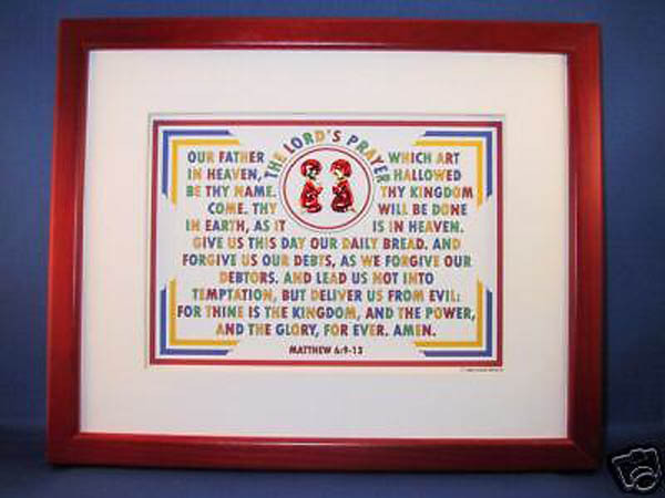 New! Bible Verse Plaques/Signs “THE LORD’S PRAYER” Christian,Children Gifts $59-