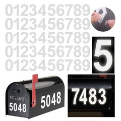 Modern Reflective Number Decals for Mailbox – Waterproof, Easy to Apply, 5 Sets