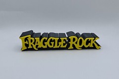 1980’s Jim Hensons Fraggle Rock Logo Sign Shelf Desk Art