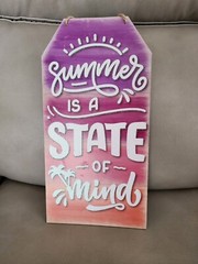 Summer is a State of Mind Hanging Tag Sign