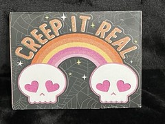 ASHLAND HALLOWEEN HIPPIE HALLOW DECOR WOODEN NEW W/TAGS 8”x6”x 1.25” CUTE